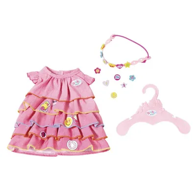 Produktbild von Zapf Creation BABY born® Sommerkleid Set mit Pins; 824481