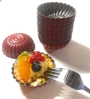 Mini-Tarteform-Set, 20er, antihaftbeschichtet, Ø 6 cm