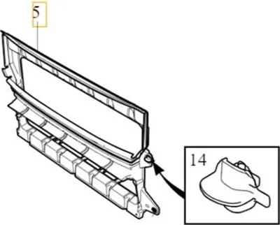 Image de VOLVO C40 OE déflecteurs d'air supérieurs