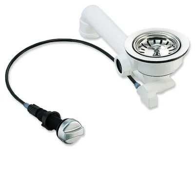 Produktbild von Spülenablauf Spülen-Siebkorbventil 3 1/2 Zoll - Ø 114 mm mit Seil-Drehbetätigung
