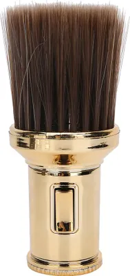 Produktbild von Multifunktionale Bürste zum Entfernen abgebrochener Haare, Nackenbürste, Bartbürste für Friseursalons (Gold)