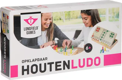 Productafbeelding van Ludo - Opvouwbaar bordspel - 30 x 30 x 5 cm