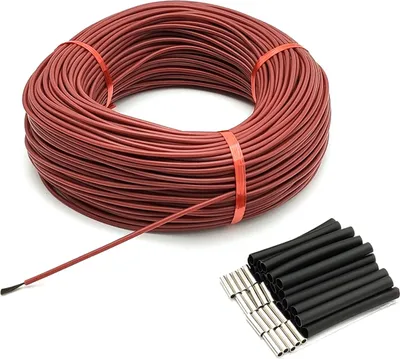 Produktbild von 3mm 12K 33 Topný drát z uhlíkových vláken 200 Vysokoteplotní infračervený silikonový gumový teplý podlahový topný kabel