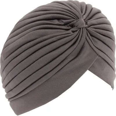Produktbild von Damen Turban Kopfbedeckung Fashion Einfarbig Grau