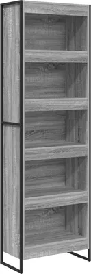 Image de Étagère vidaXL, lot de 2, gris Sonoma, 60 x 30 x 189,5 cm