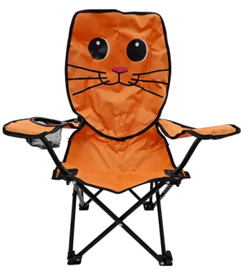 Produktbild von Kinderstuhl Campingstuhl Anglerstuhl Klappbar Katze Getränkehalter