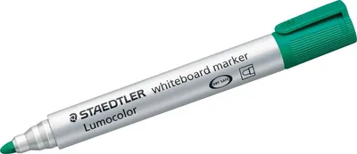 Obrázek produktu pro Staedtler Lumocolor 351, 1 kusů, Zelená, Rozšířený hrot, Vícebarevný, Bílá, Polypropylen (PP)