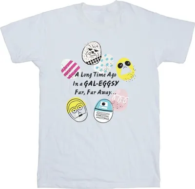 Produktbild von Star Wars - "Galeggsy Far Away" T-Shirt für Herren BI46851 (5XL) (Weiß)