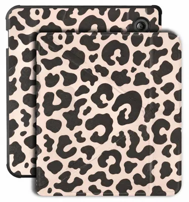 Productafbeelding van imoshion Design Vouwbare Bookcase voor de Kobo Libra Colour - Leopard, AI-gegenereerde afbeelding