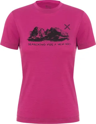 Produktbild von Montura PEAKS MERINO T-SHIRT WOMAN (MTGC27W) - Damen Merino T-Shirt, Farbe:595-BATON ROUGE, Größe:M