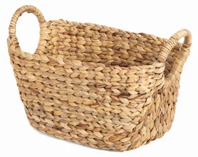 Obrázok produktu pre Elzusha – Dekoratívny úložný kôš z vodnej hyacinty – prírodná hnedá farba, 40x23x26 cm