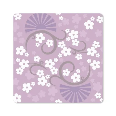 Produktbild von MuchoWow® Mauspad Mousepad Blumen - Muster - Sakura 30x30 cm - Mousepads - Maus Mat - Pad - Mausunterlage - Gaming