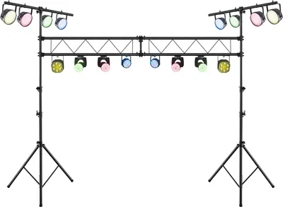 Obrázek produktu pro COSTWAY 350 cm dlouhá lampa aktivní 180-360 cm výškově nastavitelná s výsuvnými T-nosiči do 100 kg