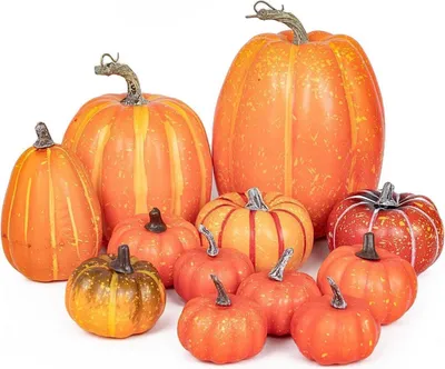 Obrázek produktu pro 12 kusů umělých dýní pro halloweenský festival sklizně