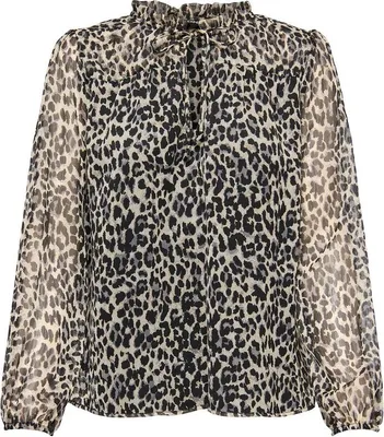 Produktbild von ONLY ONLDITSY L/S BLOUSE WVN NOOS Black/Cloud dancer (dina) L