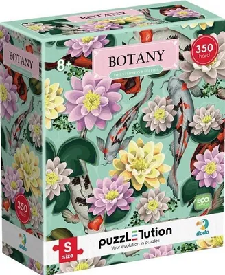 Zdjęcie produktu dla Puzzle HardS Botanika.Kwiaty lotosu i ryby 300612