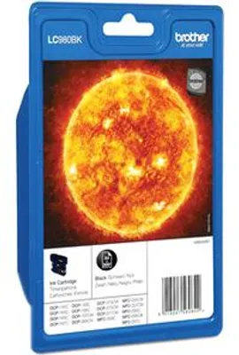 Immagine prodotto di Brother LC980BKBP - Nero - originale - blister - cartuccia d'inchiostro - per Brother DCP-145, 163, 165, 195, 365, 373, 375, 377, MFC-250, 255, 290, 295, 297