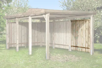 Produktbild von Seitenwand für Carports, kdi, 20 mm B x T x H H 210