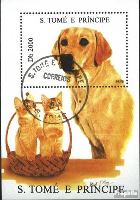 Produktbild von Briefmarken Sao Tome e Principe 1995 Mi Block332 (kompl.Ausg.) gestempelt Hunde und Katzen