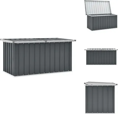 Obrázek produktu pro vidaXL Zahradní box šedý 129 x 67 x 65 cm - Zahradní boxy