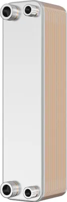 Image de Wiltec Échangeur de chaleur thermique avec 30 plaques – 315 x 73 x 862 mm – max. 125 kW – 1,2 l par passe – en Acier inoxydable – pour Eau Solaire