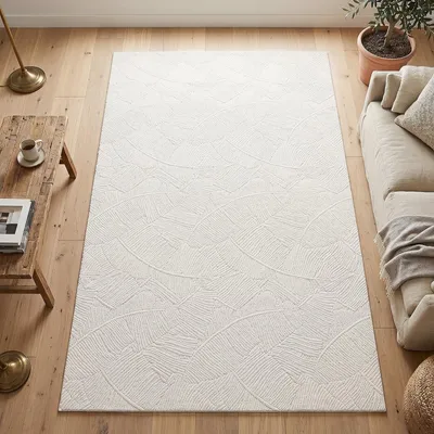 Productafbeelding van Beige Tapijt 140 x 200 cm - Modern, Geometrisch en Machinewasbaar