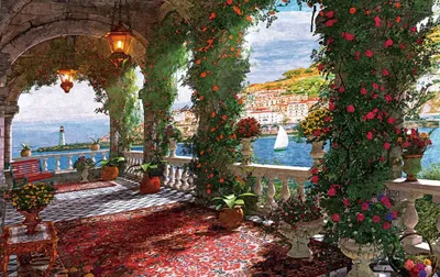 Productafbeelding van JigSaw Rose Corridor Legpuzzel 1000 Stukjes Puzzel 50 x 70 cm Puzzle Vanaf 14+