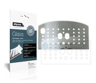 Produktbild von 2x Schutzfolie für De Longhi ECAM 21.117 Tropfblech matt - Anti-Shock 9H Folie dipos Glass Kunststoffglas