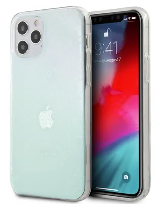 Obrázek produktu pro Guess Guhcp12M3D4Girbl Iphone 12/12 Pro 6.1 Opálový/Irizující Pevný Obal 4G 3D Pattern Collection