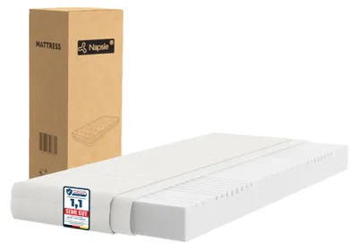 Productafbeelding van NAPSIE 7-zone koudschuimmatras, 90x200 cm (H2), met wasbare tijk