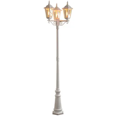 Produktbild von Konstsmide Firenze Standleuchte weiß lackiertes Aluminium, klares Glas 7217-250