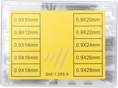 Produktbild von 100 Stück Uhrenrohr-Steg-Legierung Uhrenarmband-Verschluss-Gliederstift-Verbindungswelle 0,9 mm 10šC28 mm