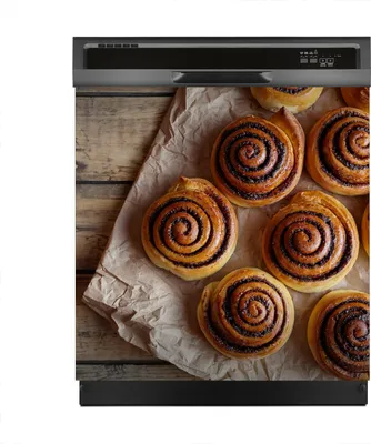 Produktbild von Aufkleber sticker 60x60 cm Dekorative folie Spülmaschine - gebackene Zimtbrötchen