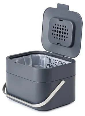 Productafbeelding van Joseph Joseph IntelligentWaste Stack 4 - Afvalcontainer voor biologisch afval - grafietgrijs