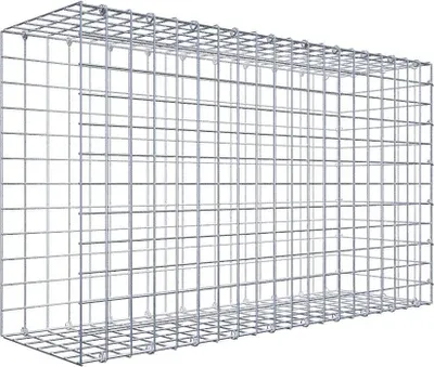 Produktbild von Anbaugabione Typ 2 100 cm x 60 cm x 30 cm (L x H x T), Maschenweite 5 cm x 5 cm, C-Ring