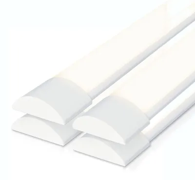 Image de HOFTRONIC - Lot de 4 réglettes LED 120 cm 40W 4000K Blanc neutre IP20