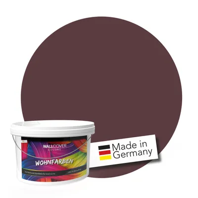 Produktbild von WALLCOVER Wandfarbe Bordeaux Hochdeckend Klasse 1 Matt 5L für 40 m²