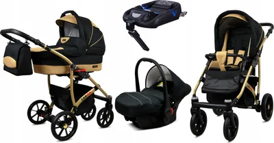 Obrázek produktu pro BabyLux® Largo | 4v1 Set | Black Coffe | detský kocárek | kocárkový set