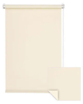 Produktbild von Verdunkelungsrollo Fenster ohne Bohren Klemmfix 85x150cm creme VICTORIA M