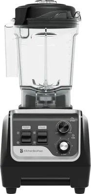 Produktbild von KitchenBrothers Power Standmixer - 1600W - 2L - Smoothie Maker - Eiscrusher - Metallic Schwarz