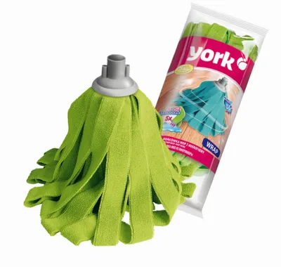 Produktbild von MOP-Kopf mit geschlungenen Mikrofaserstreifen 1pc WRAP - YORK - CLEAN HOUSE