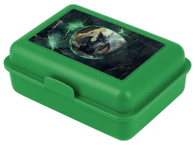 Immagine prodotto di Baagl, contenitore per il pranzo per bambini, scuola, contenitore per la merenda, contenitore per il pane - Drago