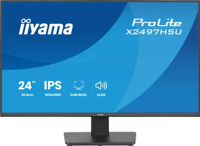 Produktbild von iiyama ProLite X2497HSU-B1 Computerbildschirm 60,5 cm (23.8") 1920 x 1080 Pixel Full HD LED Schwarz