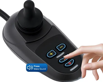 Zdjęcie produktu dla Elektryczny sterownik do wózka inwalidzkiego, napięcie zasilania DC 24 V, napięcie robocze DC 19–32 V, prąd wyjściowy 50 A, regulowana prędkość 5 biegów, stopień wodoodporności IPX3
