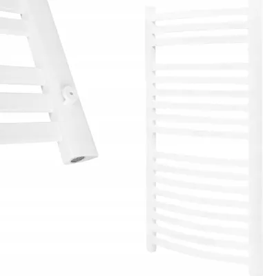 Image de Echelle pour radiateur de salle de bain blanche 57 x 80 cm 13 nervures Diamant Fond d'eau