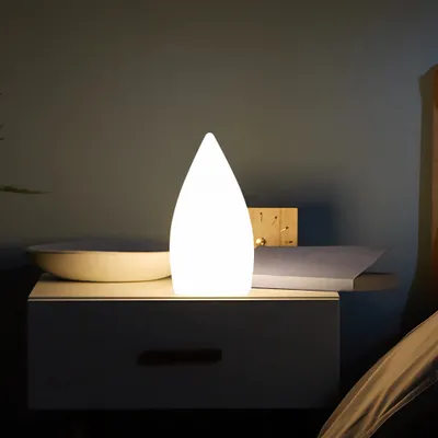 Produktbild von LED Kegellampe 21x11 cm RGB Kabellos Akku mit Fernbedienung Saunalampe Tischlampe