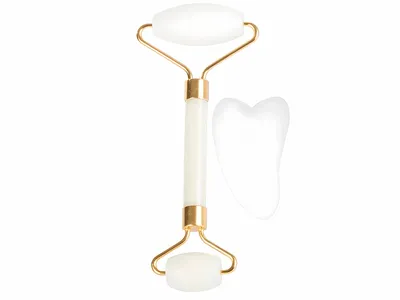 Produktbild von Verk 24367 Gesichtsmassageroller Jade Roller weiß
