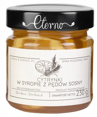 Zdjęcie produktu dla Cytryna w syropie z pędów sosny 230g Eterno