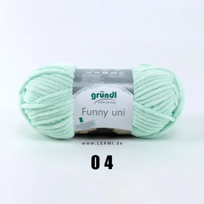 Produktbild von Gründl Wolle Funny uni 100 g pastellgrün