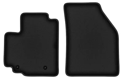 Produktbild von Velours-Fußmatten Vorne für Opel Agila B 2008-2014 (Schrägheck) – 2-tlg, Schwarz, passgenau – Wielganizator DURBAN